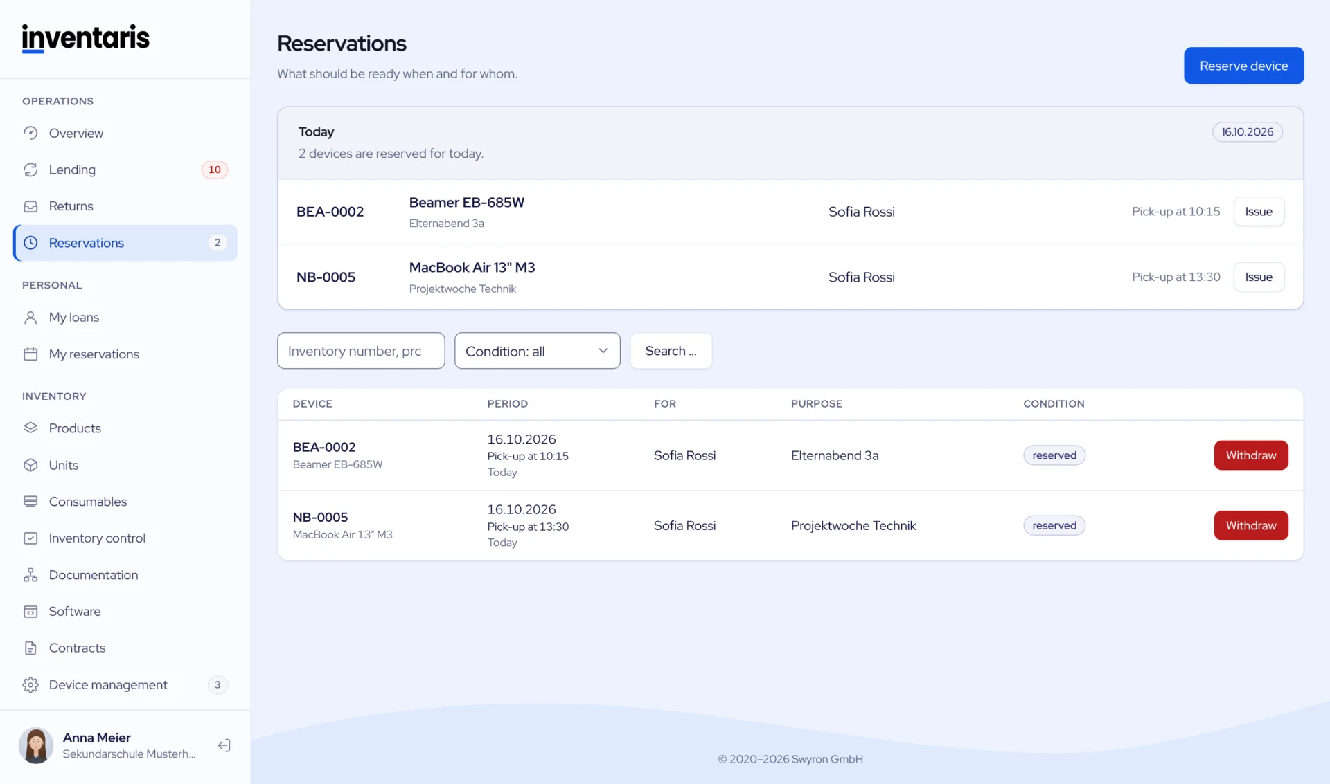 List of reservations